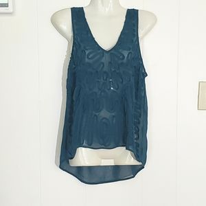 Chandi & Lia Sheer Lace Top NWT